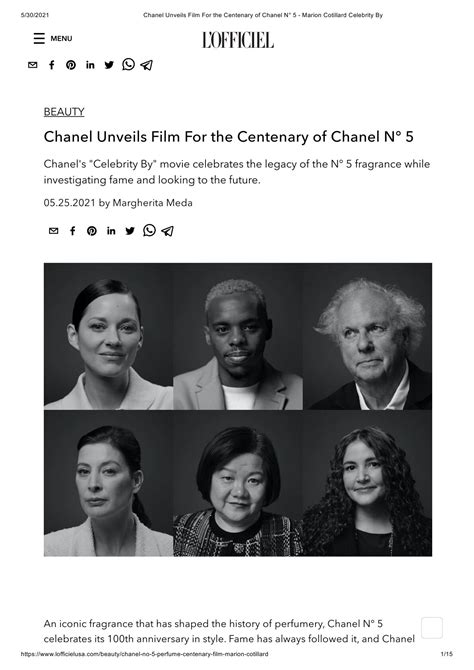 chanel n 5 centenario|Chanel Unveils Film For the Centenary of Chanel N° 5.